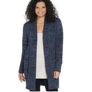 Barefoot Dreams Cozy Chic Cali Cardigan Sweater Open Front Size L